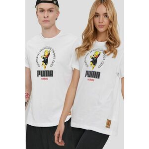 Tričko Puma x Haribo biela farba, jednofarebné vyobraziť