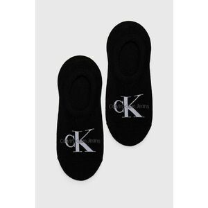 Ponožky Calvin Klein Jeans dámske, čierna farba vyobraziť