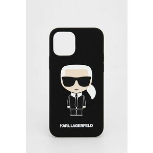 Puzdro na mobil Karl Lagerfeld iPhone 12/12 Pro čierna farba vyobraziť