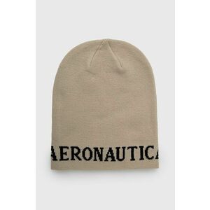 Čiapka Aeronautica Militare béžová farba, z tenkej pleteniny vyobraziť