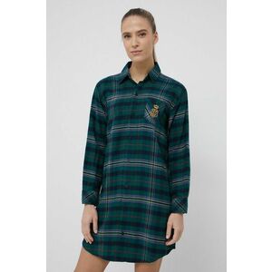 Nočná košeľa Lauren Ralph Lauren dámska, zelená farba vyobraziť