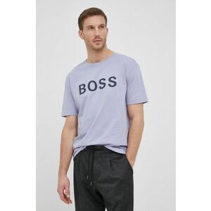 Bavlnené tričko Boss Athleisure s potlačou vyobraziť