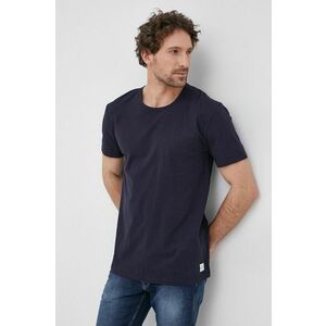 Bavlnené tričko Paul Smith tmavomodrá farba, jednofarebné vyobraziť