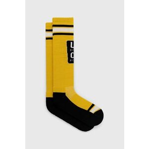 Ponožky s prímesou vlny Eivy žltá farba vyobraziť