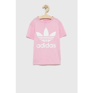 Detské tričko adidas Originals HC1974 ružová farba vyobraziť