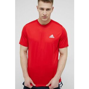 Tréningové tričko adidas GM2108 červená farba, jednofarebné vyobraziť