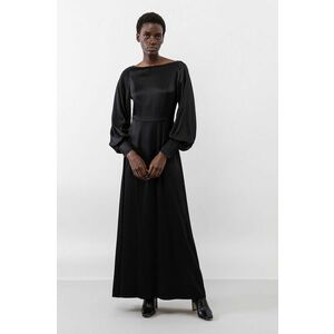 Šaty Ivy & Oak čierna farba, maxi, áčkový strih vyobraziť