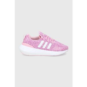 Detské topánky adidas Originals Swift Run 22 GW8177 ružová farba vyobraziť