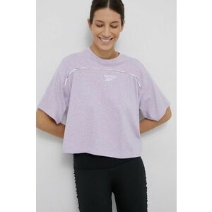 Športové tričko Reebok ružová farba, vyobraziť