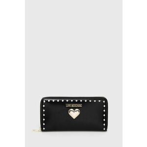 Peňaženka Love Moschino dámsky, čierna farba vyobraziť