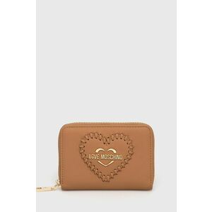 Peňaženka Love Moschino dámsky, hnedá farba vyobraziť