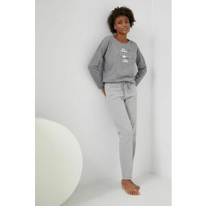 Pyžamo Answear Lab dámska, šedá farba, vyobraziť