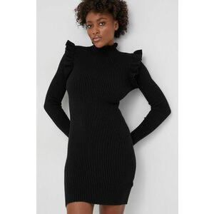 Šaty Answear Lab čierna farba, mini, priliehavá vyobraziť