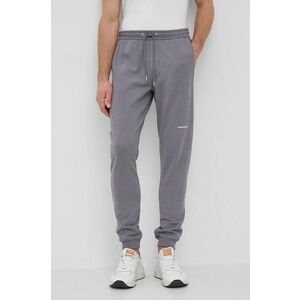 Bavlnené nohavice Calvin Klein Jeans pánske, šedá farba, jednofarebné vyobraziť