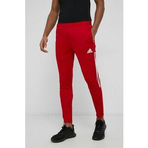 Tréningové nohavice adidas Performance GJ9869 pánske, červená farba, jednofarebné vyobraziť