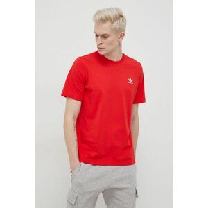Bavlnené tričko adidas Originals HG3906 červená farba, jednofarebné vyobraziť