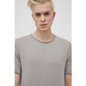 Bavlnené tričko Only & Sons šedá farba, jednofarebné, vyobraziť