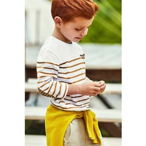 Detské tričko s dlhým rukávom Mayoral hnedá farba, vzorované vyobraziť