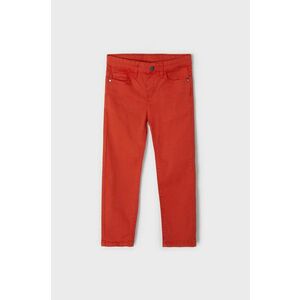 Detské nohavice Mayoral červená farba, jednofarebné vyobraziť