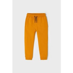 Detské nohavice Mayoral oranžová farba, jednofarebné vyobraziť