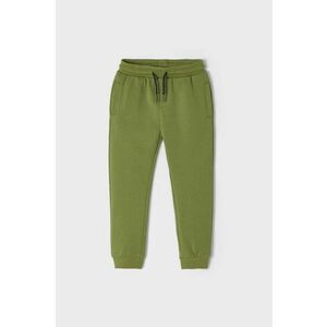 Detské nohavice Mayoral zelená farba, jednofarebné vyobraziť