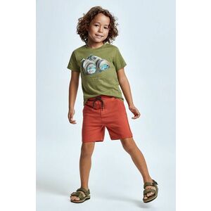 Detské krátke nohavice Mayoral oranžová farba, vyobraziť