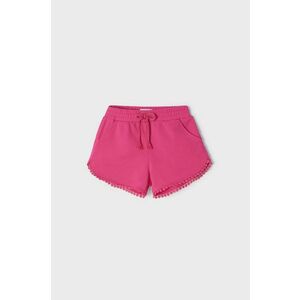 Detské krátke nohavice Mayoral ružová farba, jednofarebné, vyobraziť