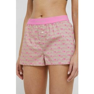 Pyžamové šortky Calvin Klein Underwear dámske, ružová farba, vyobraziť