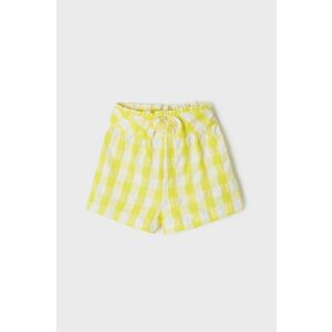 Detské krátke nohavice Mayoral žltá farba, vzorované, vyobraziť