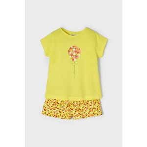 Detské pyžamo Mayoral žltá farba, vzorované vyobraziť