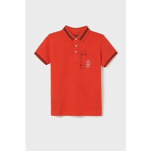 Detské polo tričko Mayoral červená farba, s potlačou vyobraziť