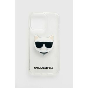 Puzdro na mobil Karl Lagerfeld iPhone 13 Pro priehľadná farba vyobraziť