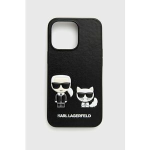 Puzdro na mobil Karl Lagerfeld iPhone 13 Pro čierna farba vyobraziť