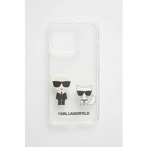 Puzdro na mobil Karl Lagerfeld iPhone 13 Pro priehľadná farba vyobraziť