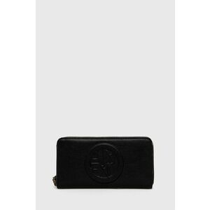 Peňaženka Armani Exchange dámska, čierna farba vyobraziť