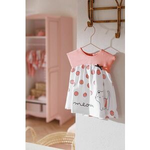 Šaty pre bábätká Mayoral Newborn ružová farba, mini, áčkový strih vyobraziť