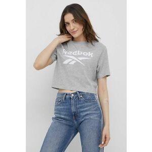 Tričko Reebok HB2275 dámske, šedá farba, vyobraziť