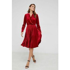 Šaty Answear Lab červená farba, midi, áčkový strih vyobraziť