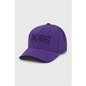 Čiapka Boss Boss Athleisure fialová farba, jednofarebná vyobraziť