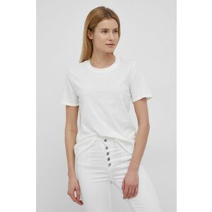 Bavlnené tričko JDY biela farba, vyobraziť