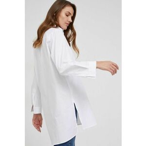 Bavlnená košeľa Answear Lab dámska, biela farba, regular, s klasickým golierom vyobraziť