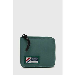 Peňaženka Superdry pánska, zelená farba vyobraziť