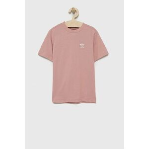 Detské bavlnené tričko adidas Originals HD2059 ružová farba, vyobraziť