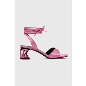 Sandále Karl Lagerfeld K-blok ružová farba vyobraziť