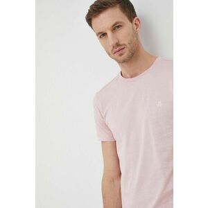 Bavlnené tričko Marc O'Polo ružová farba, jednofarebné vyobraziť