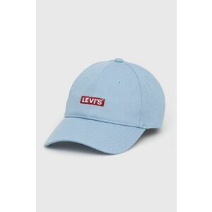 Bavlnená čiapka Levi's jednofarebná vyobraziť