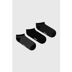 Ponožky Dkny dámske, čierna farba vyobraziť
