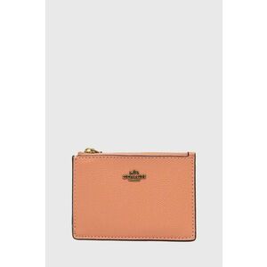 Kožená peňaženka Coach ružová farba vyobraziť