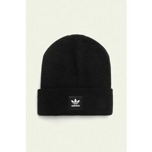 adidas Originals - Čiapka Adicolor Cuff Beanie čierna farba, ED8712 vyobraziť