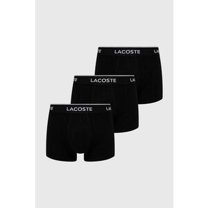 Boxerky Lacoste (3-pak) 5H3389-NUA, pánske, čierna farba vyobraziť